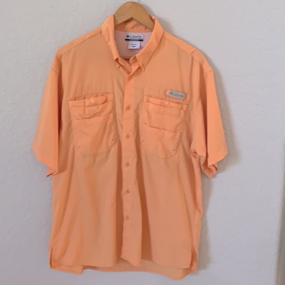 Columbia Men's Sz M PFG Omni-Shade Shirt UPF 30+